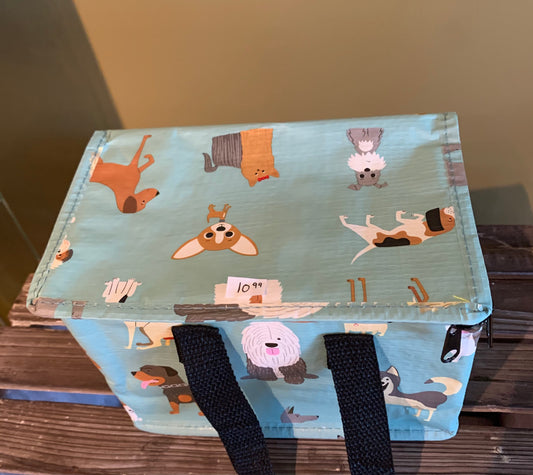 Dog Print Insulated Lunch Bag