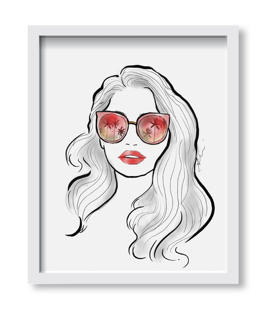 Art Print - Sunglasses Cool Chic